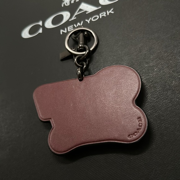 Rare Coach Leather Key Fob Mythical Monster Jackalope Bag Charm Signature Animal - Picture 8 of 9